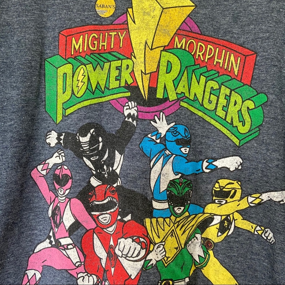 Mighty Morphin Power Rangers Mens Shirt - Picture 2 of 6